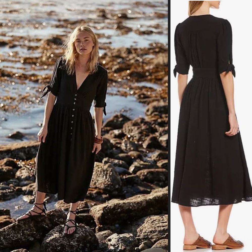 Free People “Love of My Life” dress - Black size Large